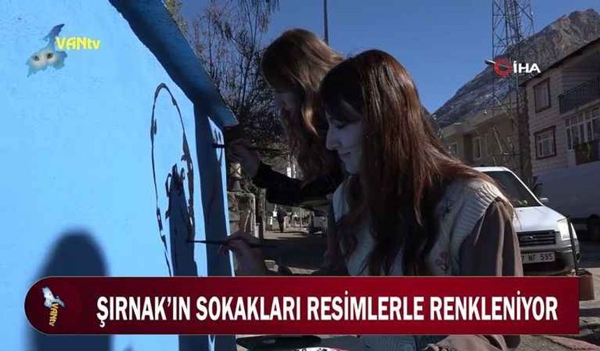 Şırnak’ın sokakları resimlerle renkleniyor